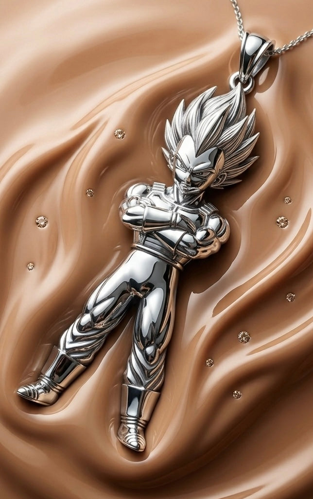 Dije del Principe Vegeta SS, plata ley .925.